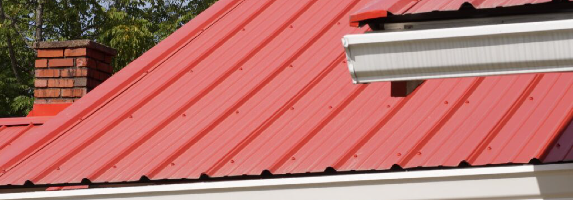 Image of a home with 5v crimp metal roofing