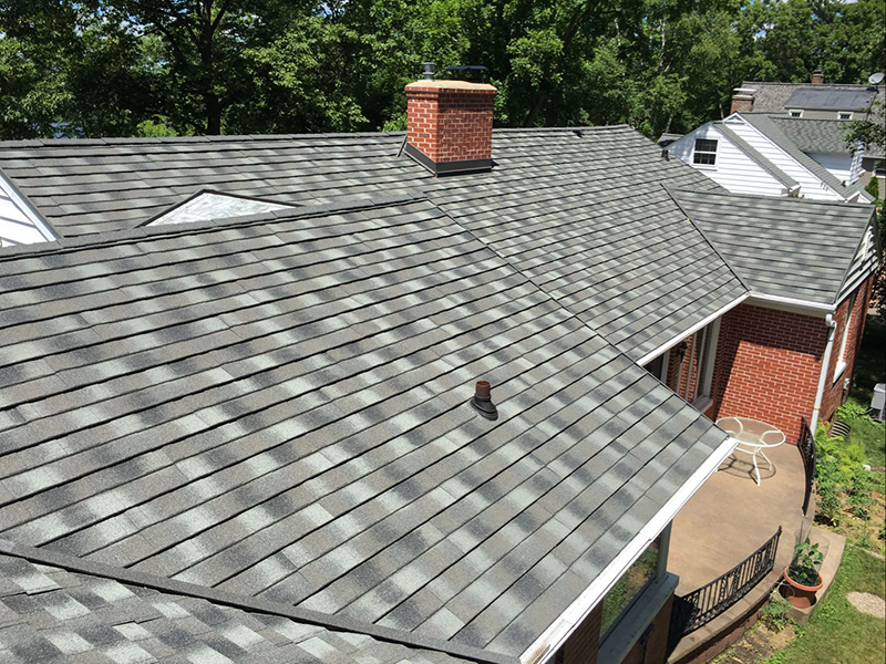 Image of a house with Decra stone-coated metal roofing installed