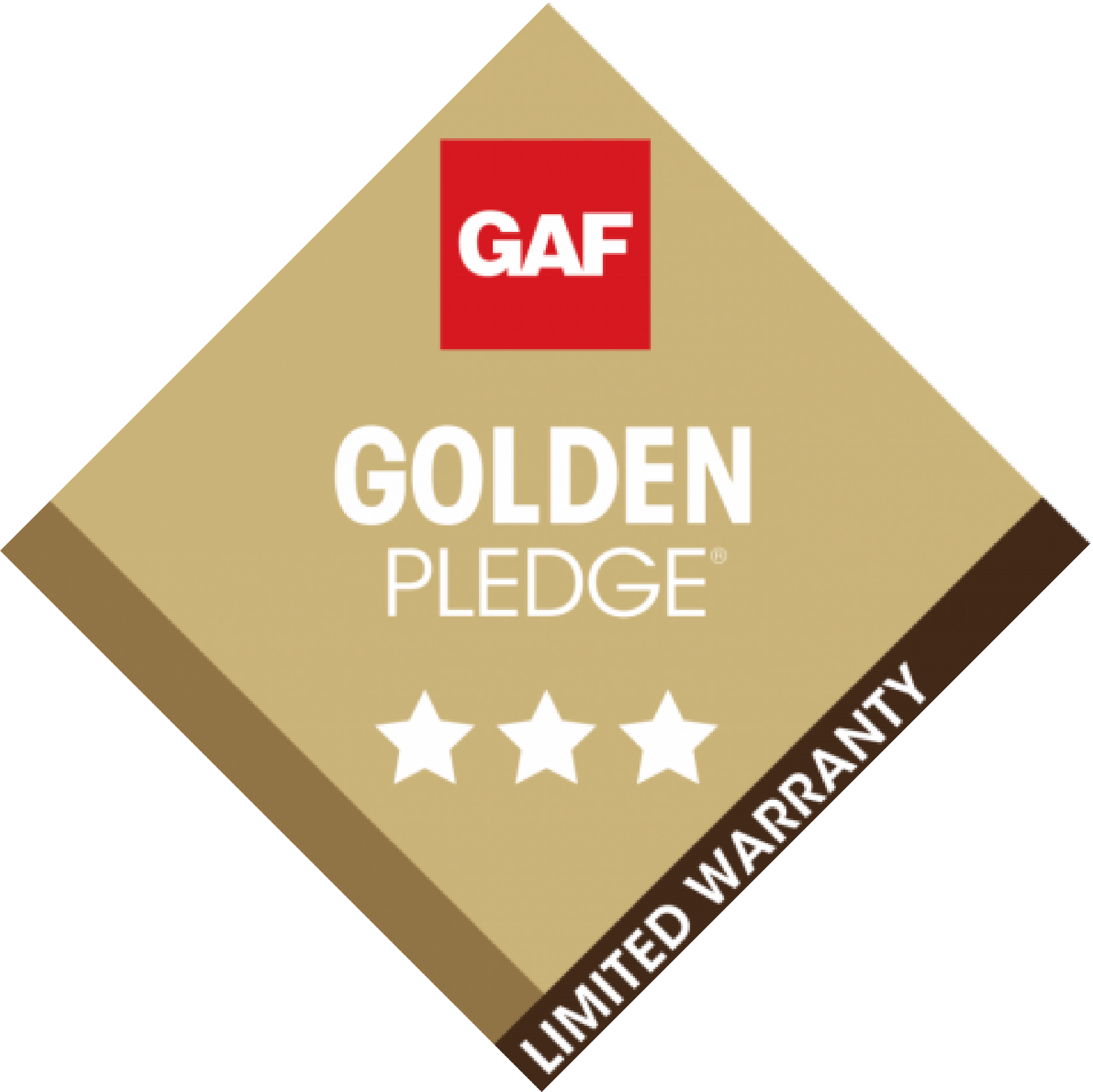 GAF Golden Pledge Warranty Logo