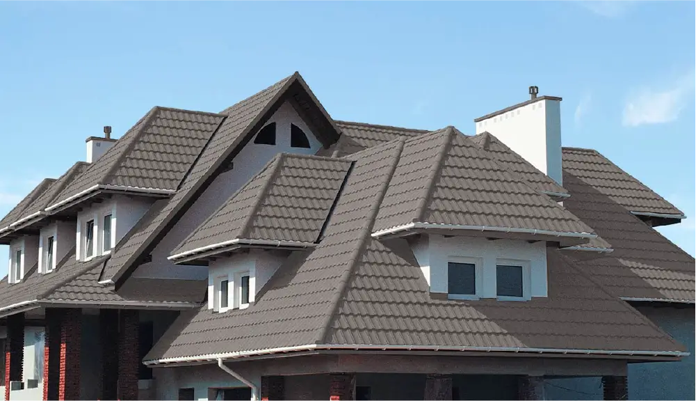 House with Decra stone-coated metal roofing